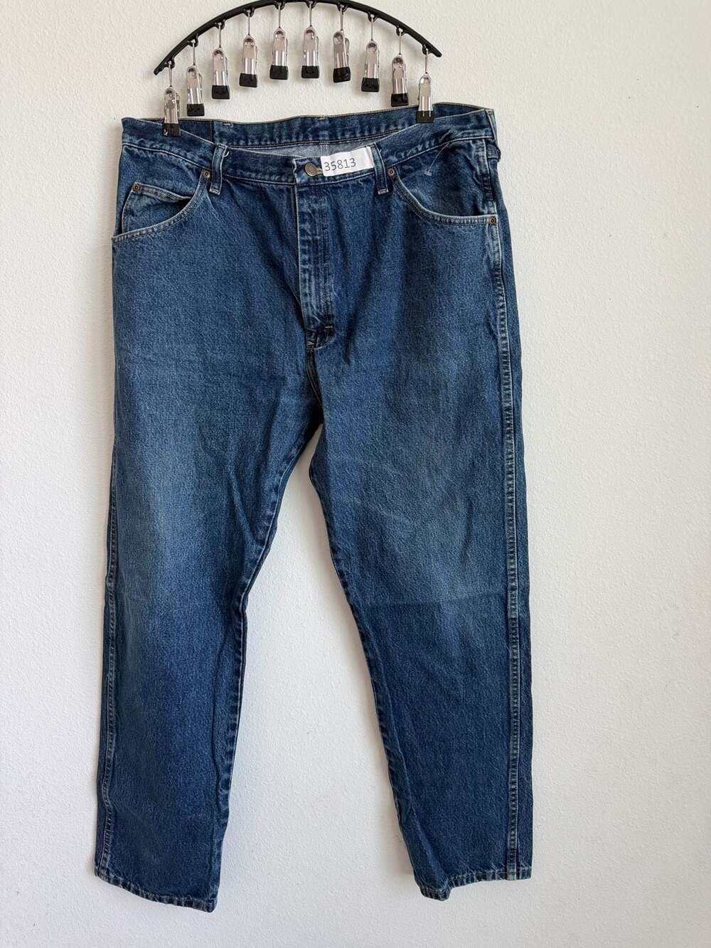 Wrangler Jeans Size 40x32 Regular Fit Blue Denim